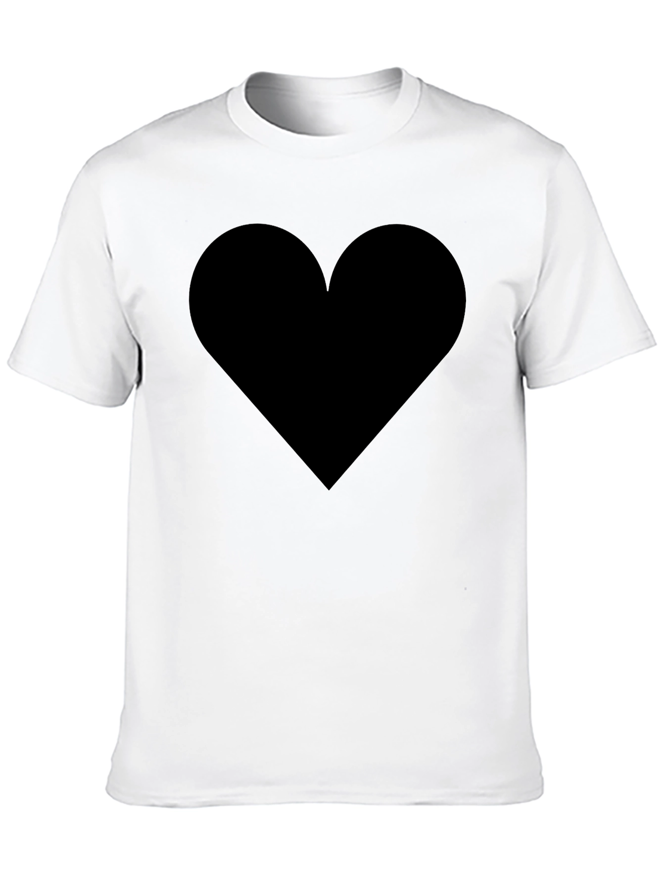 Black Black Heart Graphic Tee - Stylish & Comfortable view 10