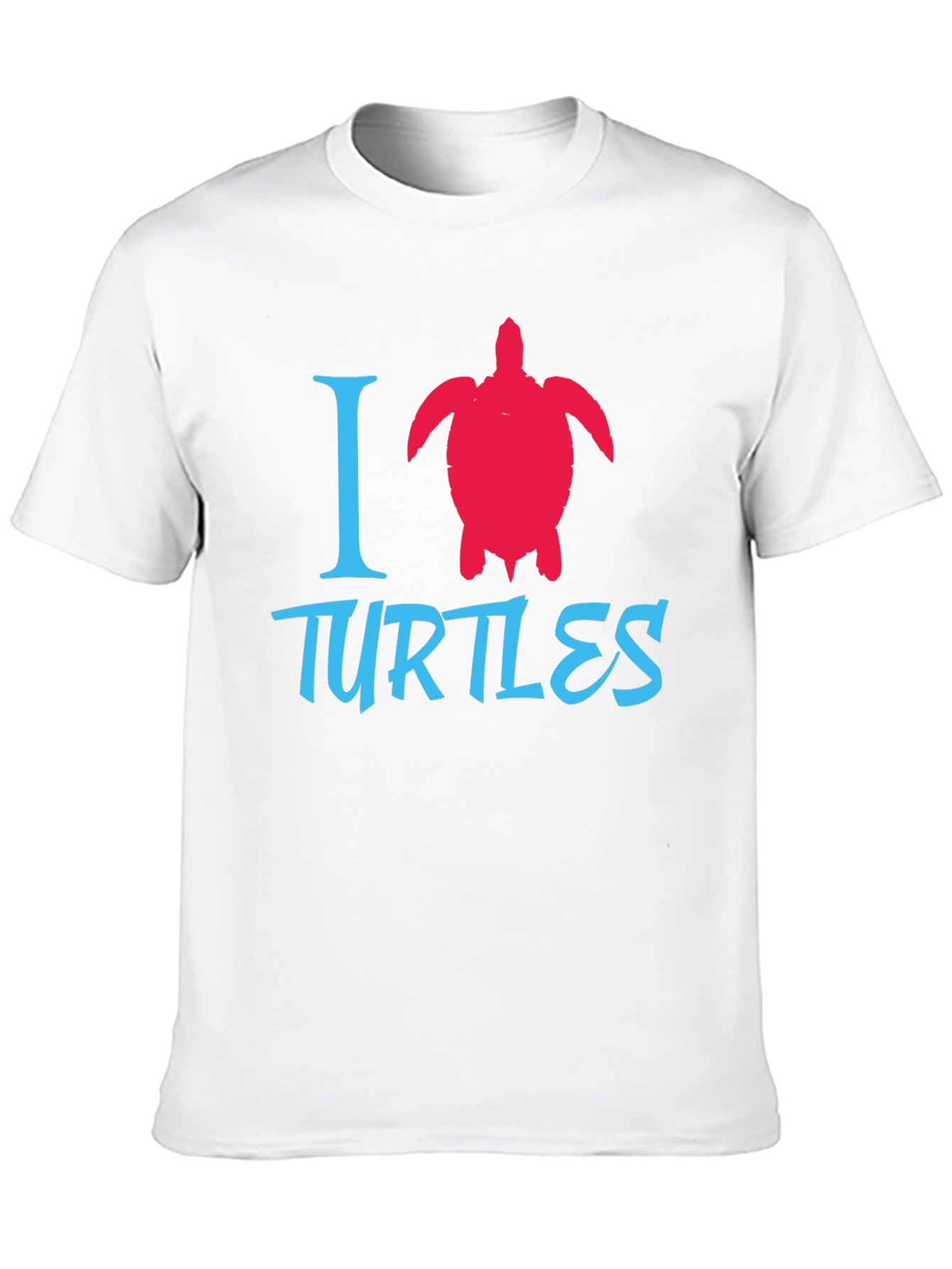 Black I Love Turtles Graphic Tee - Black view 10