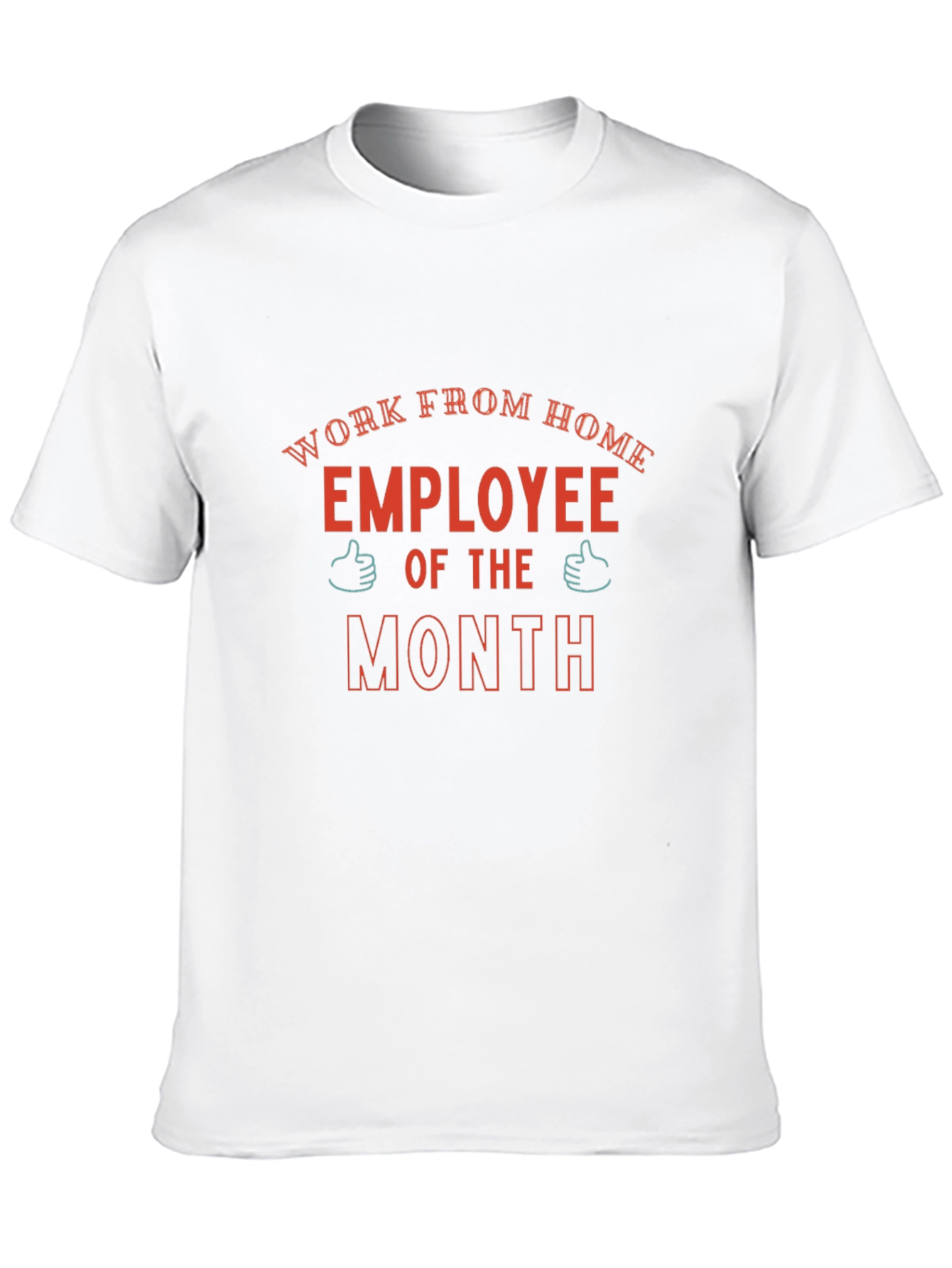Black Work From Home Employee of the Month T-Shirt view 10