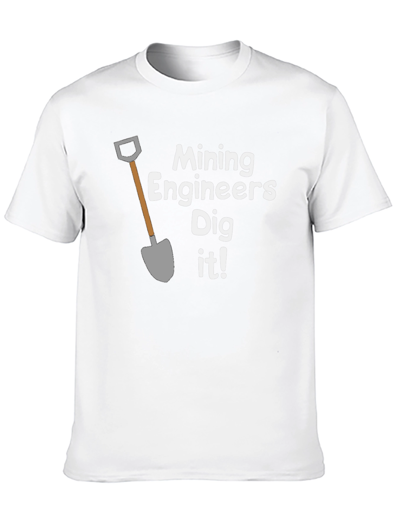 Black Mining Engineers Dig It! Funny T-Shirt view 10
