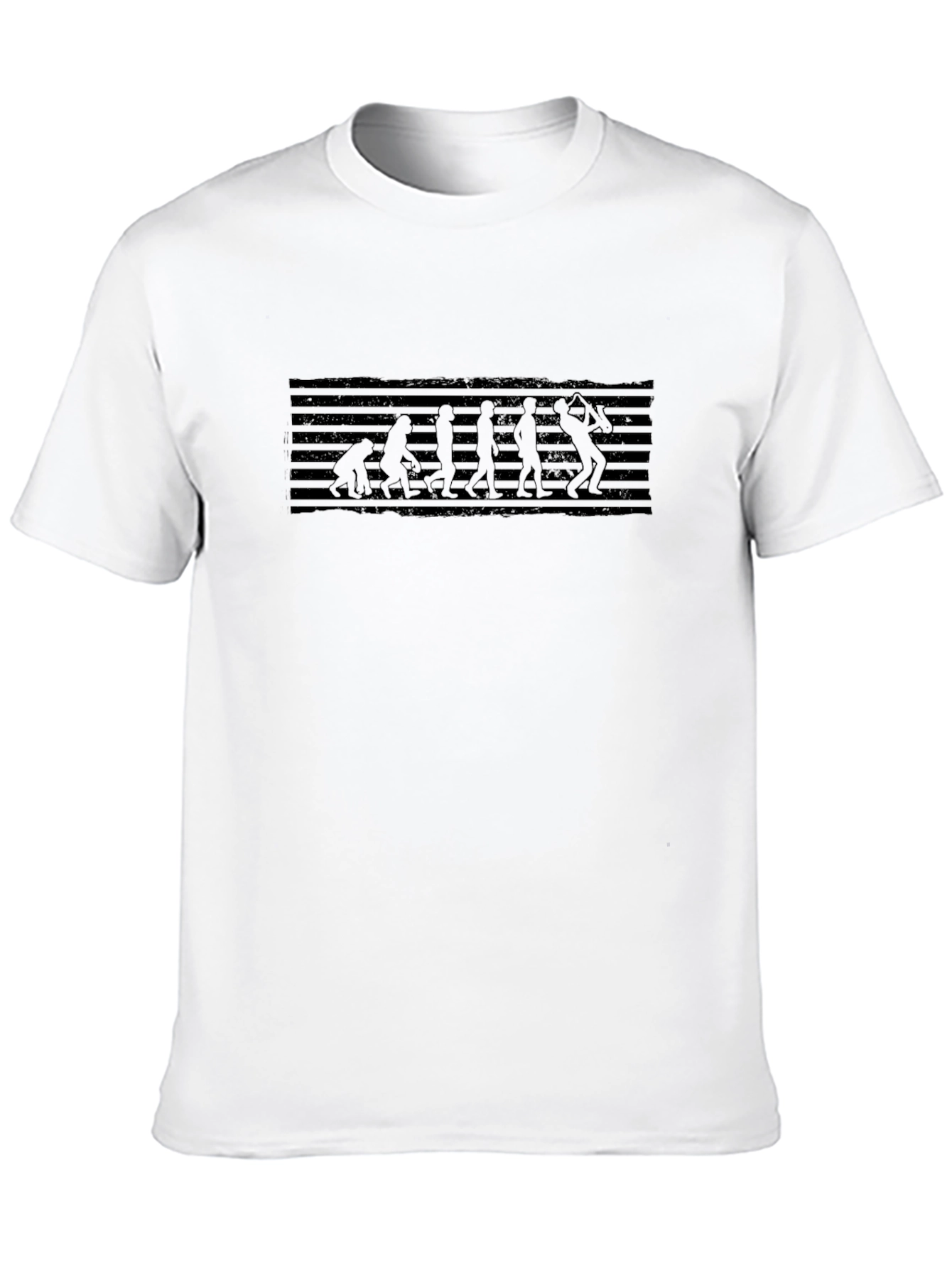 Black Golf Evolution T-Shirt - Funny Golfer Tee view 10