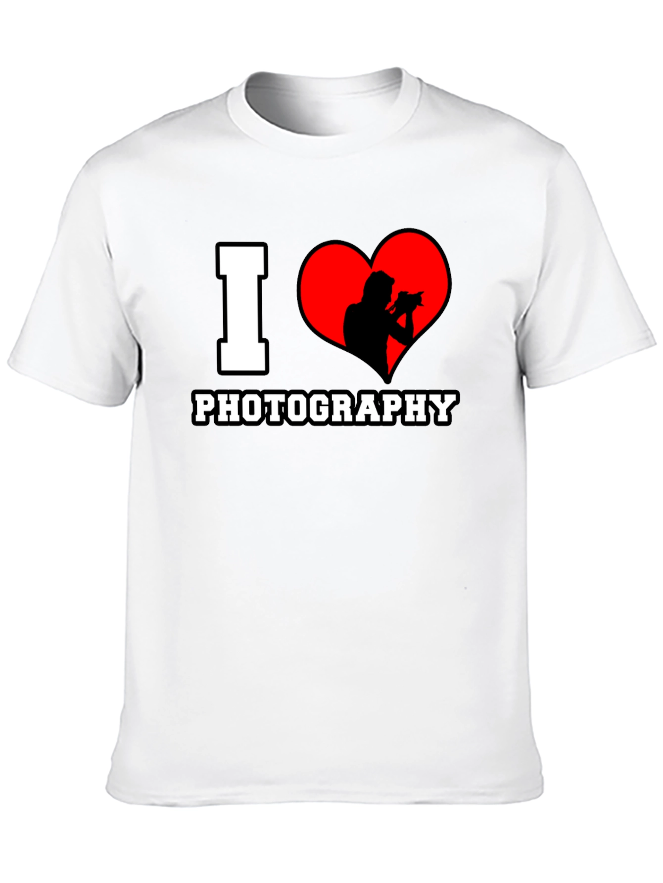 Black I Heart Photography Black T-Shirt view 10