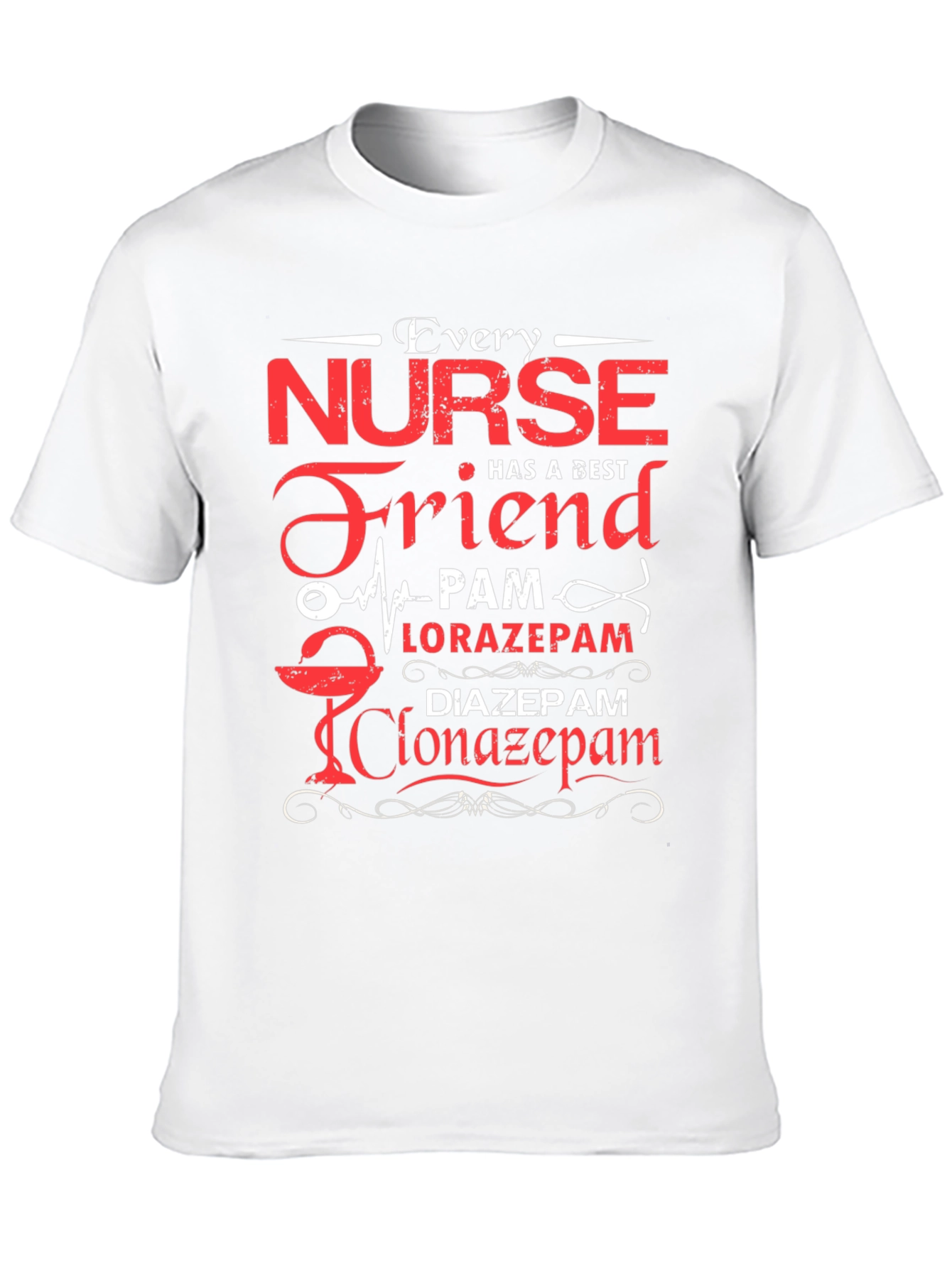 Black Every Nurse Has a Best Friend T-Shirt view 10