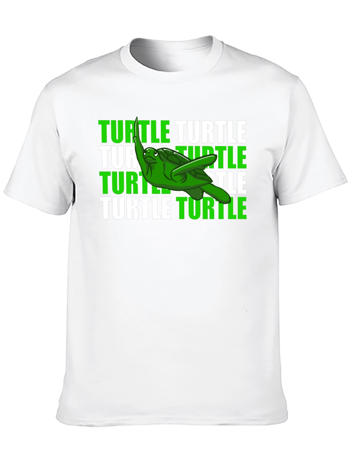Black Funny Turtle T-Shirt - Green Sea Turtle Graphic Tee view 10