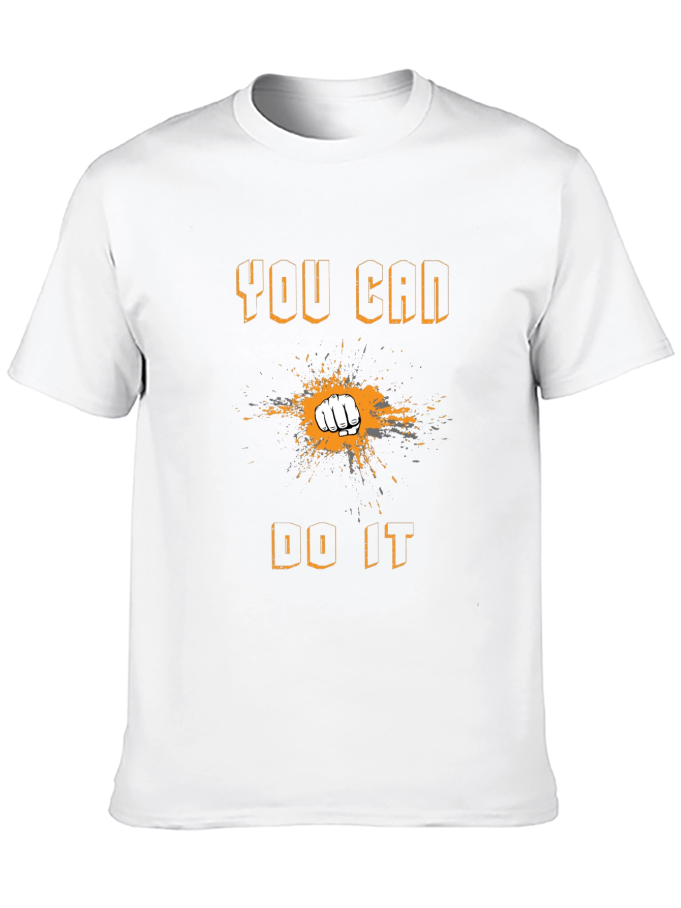 Black Motivational 'You Can Do It' Graphic Tee view 10