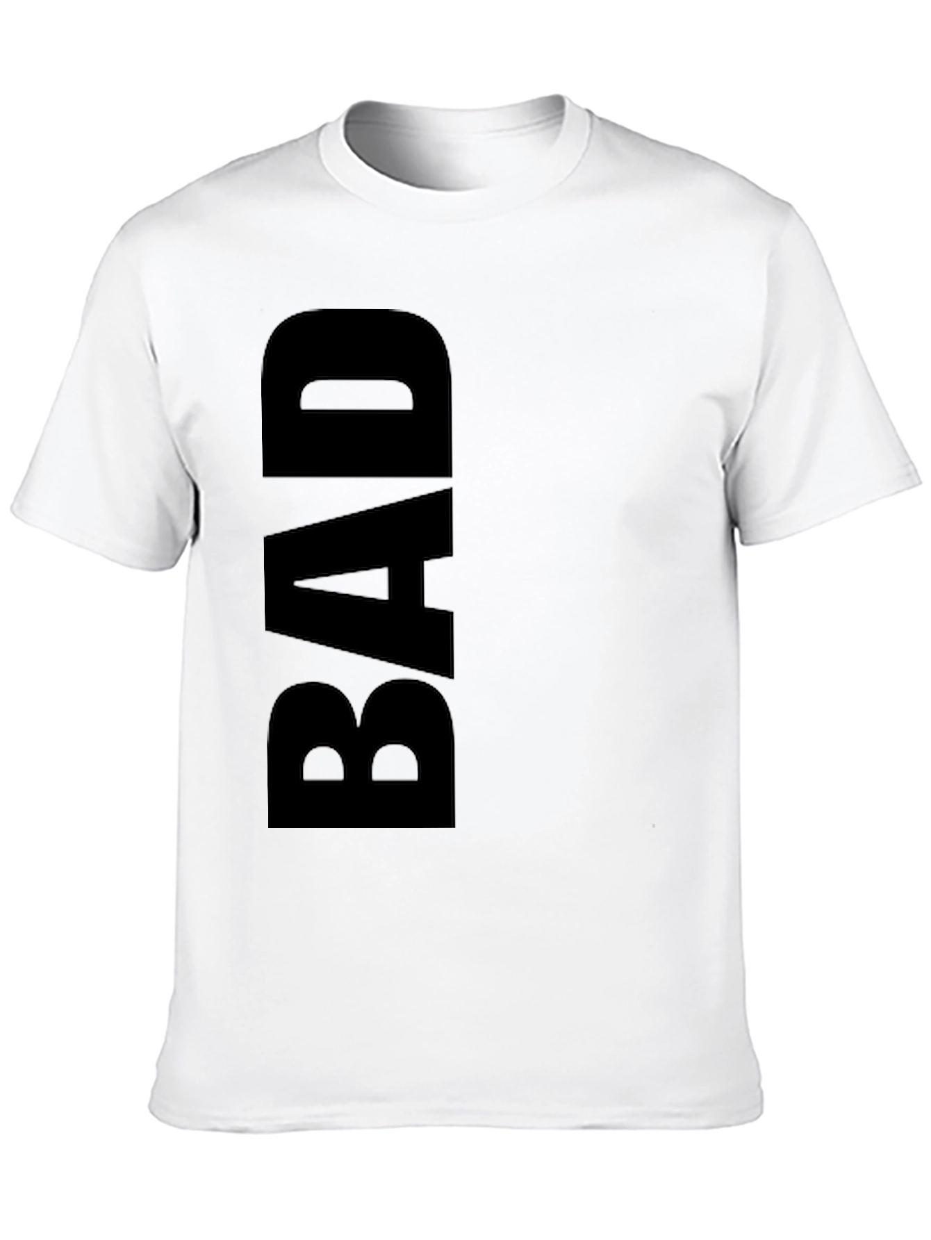 Black Black "BAD" Graphic Tee - Trendy Casual Wear view 10