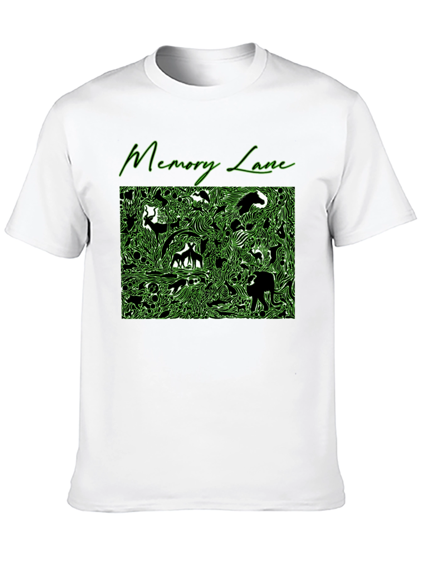 Black Memory Lane Black Graphic Print Tee for Men view 10