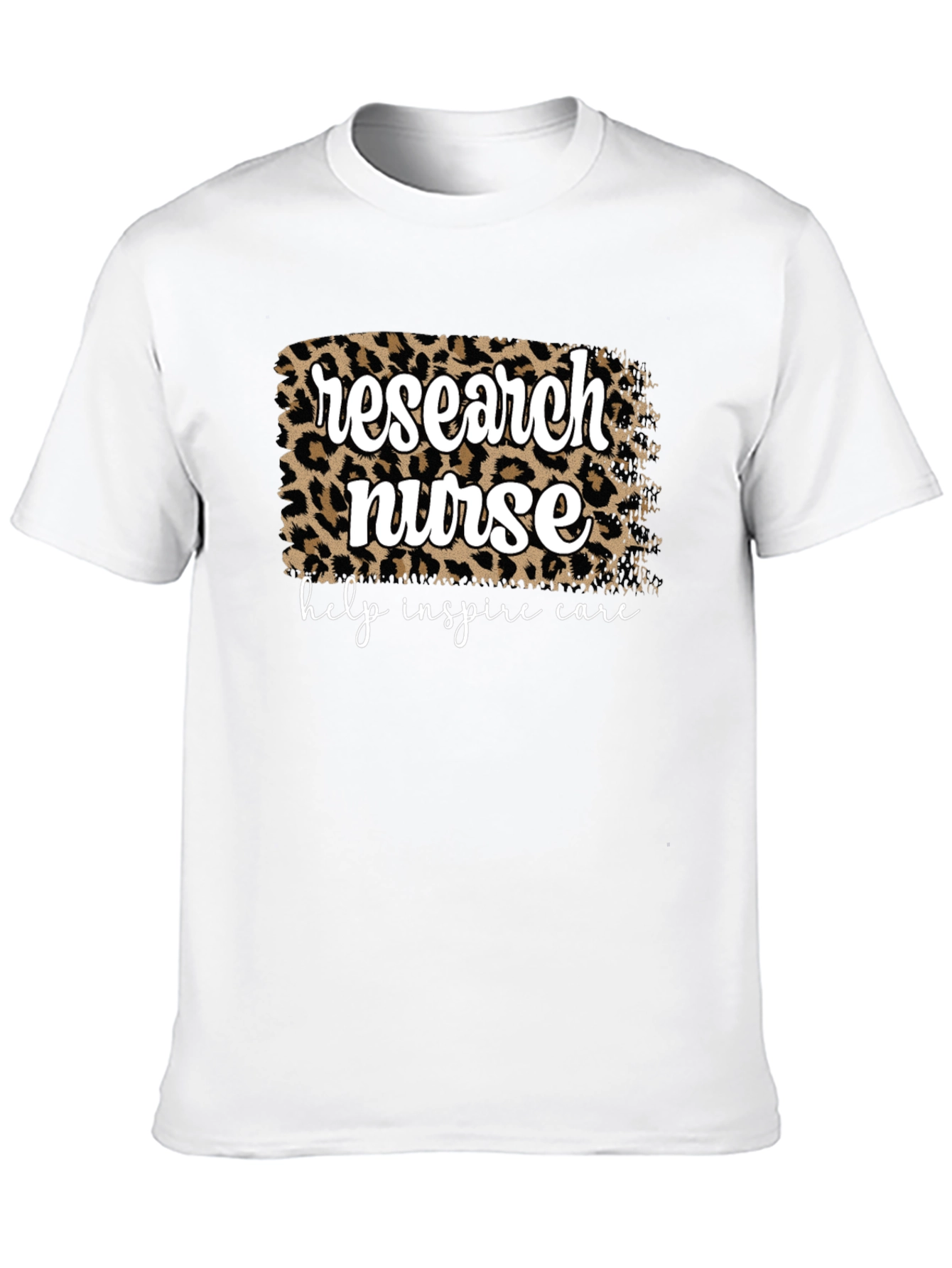 Black Research Nurse Leopard Print T-Shirt view 10