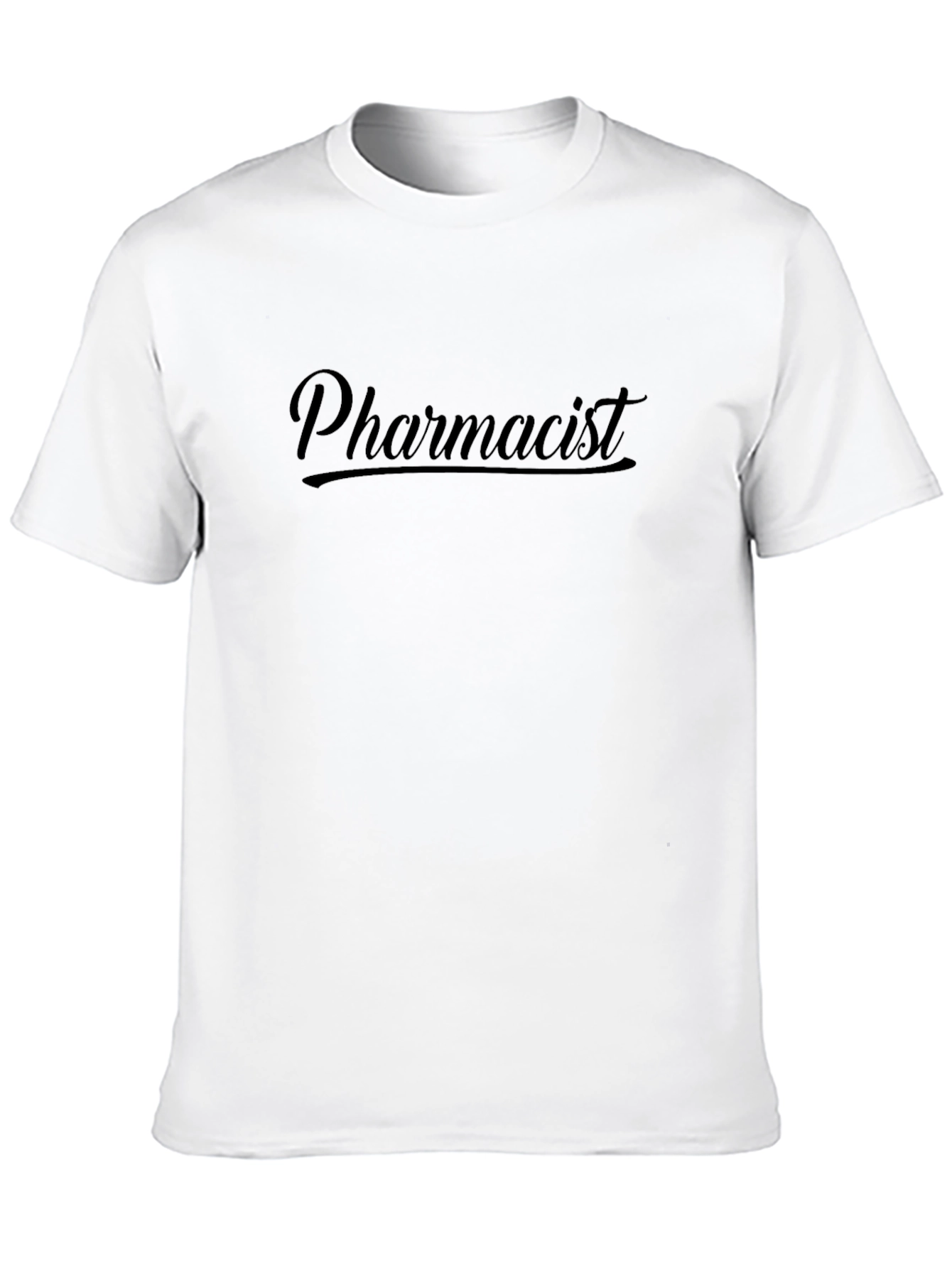 Black Pharmacist T-Shirt - Stylish Crew Neck Tee view 10