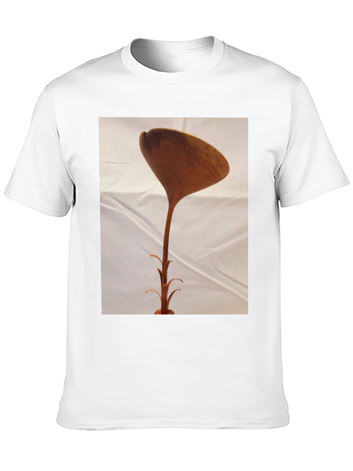 Black Unique Wooden Sculpture T-Shirt view 10