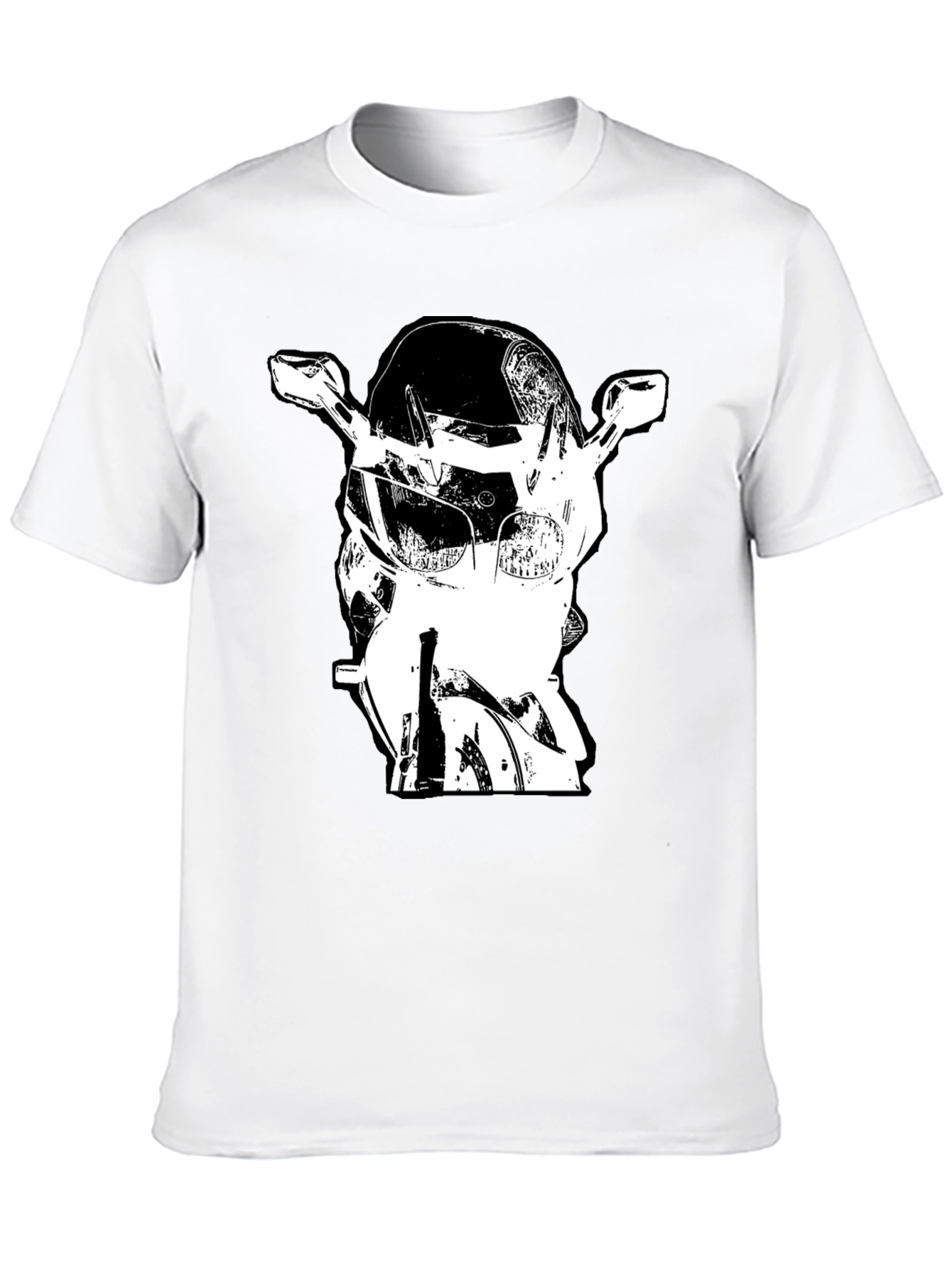 Black Motorcycle Graphic T-Shirt - Biker Tee view 10