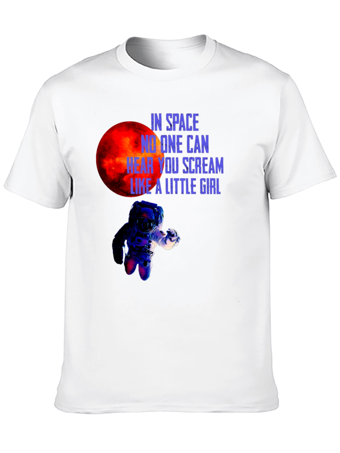 Black Space Scream Graphic Tee - Black Cotton T-Shirt view 10