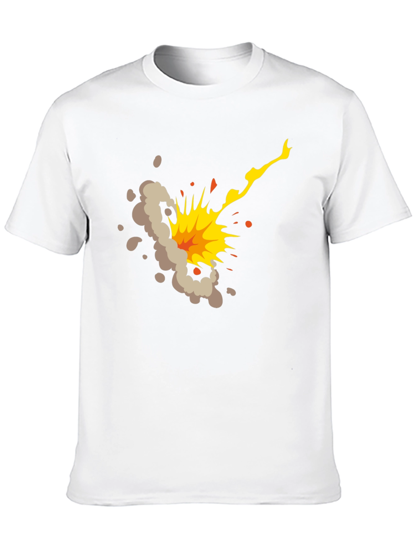 Black Explosion Graphic Black T-Shirt view 10