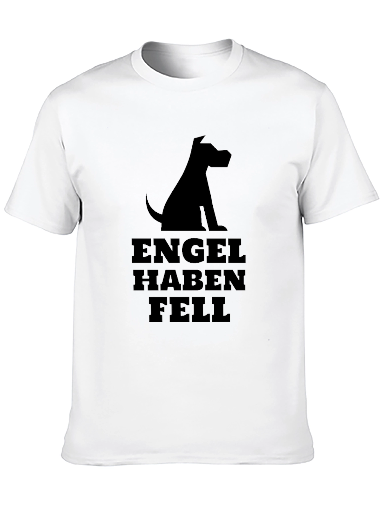 Black Engel Haben Fell Black T-Shirt Dog Graphic view 10