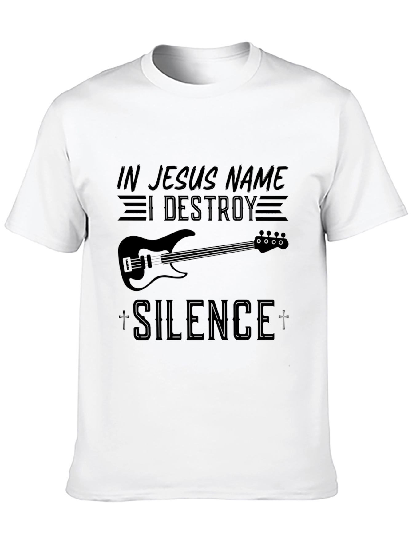 Black In Jesus Name I Destroy Silence T-Shirt view 10