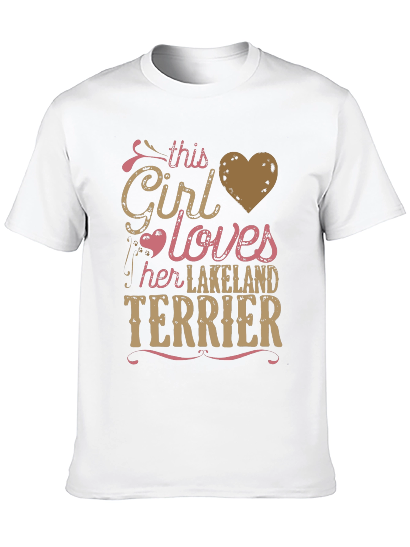 Black Girl Loves Lakeland Terrier Tee - Black view 10