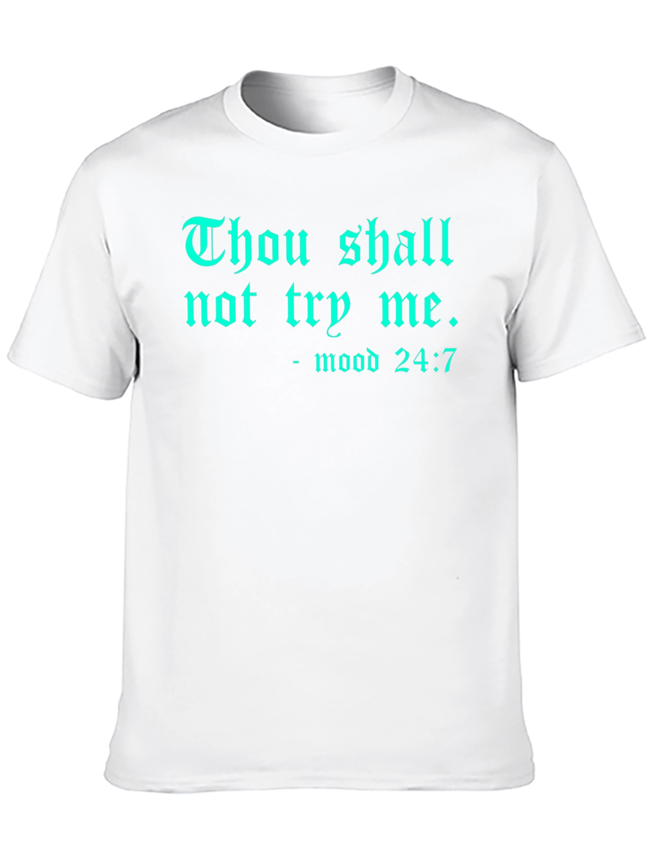 Black Thou Shall Not Try Me Graphic Tee view 10
