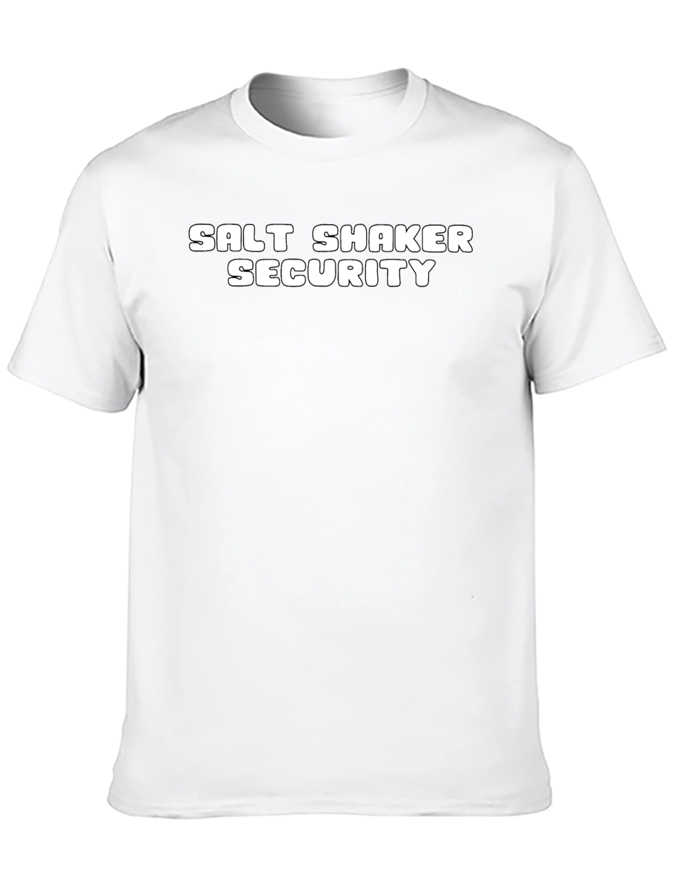 Black Salt Shaker Security T-Shirt - Novelty Graphic Tee view 10