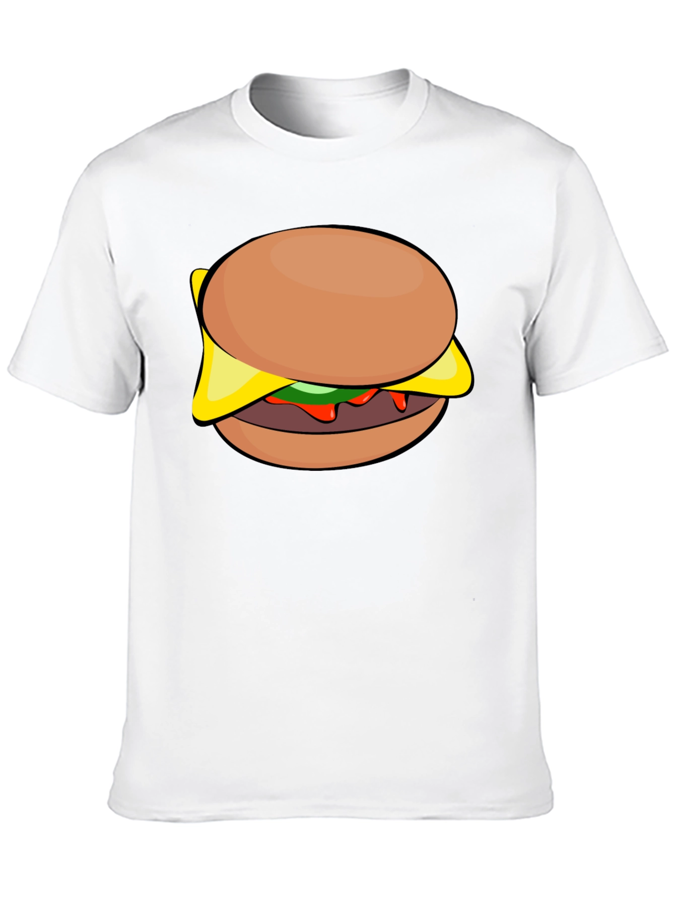 Black Burger Graphic Tee - Casual Style Shirt view 10