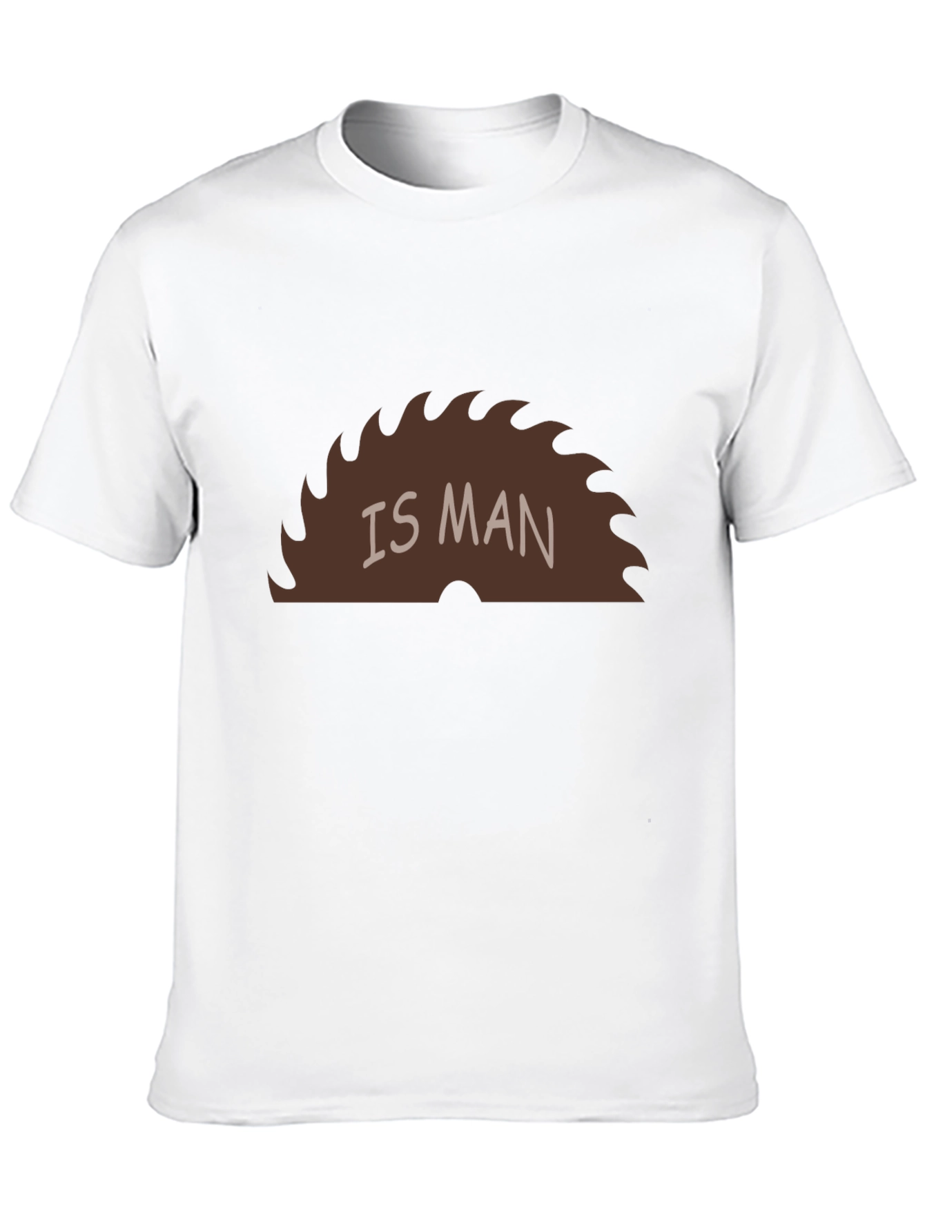 Black Saw Is Man Funny Graphic Tee view 10