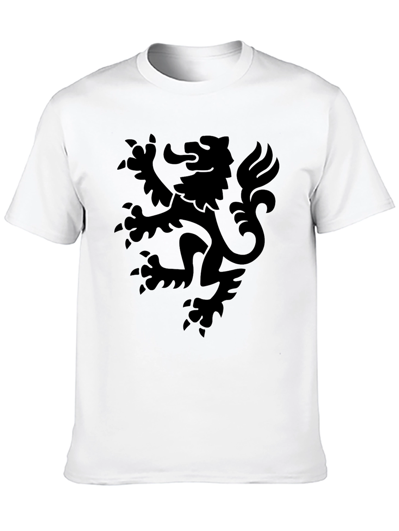Black Black Lion Crest Graphic Tee view 10