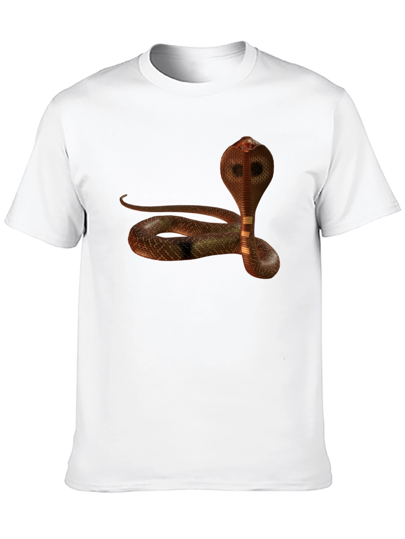 Black Cobra Snake Graphic Black T-Shirt view 10