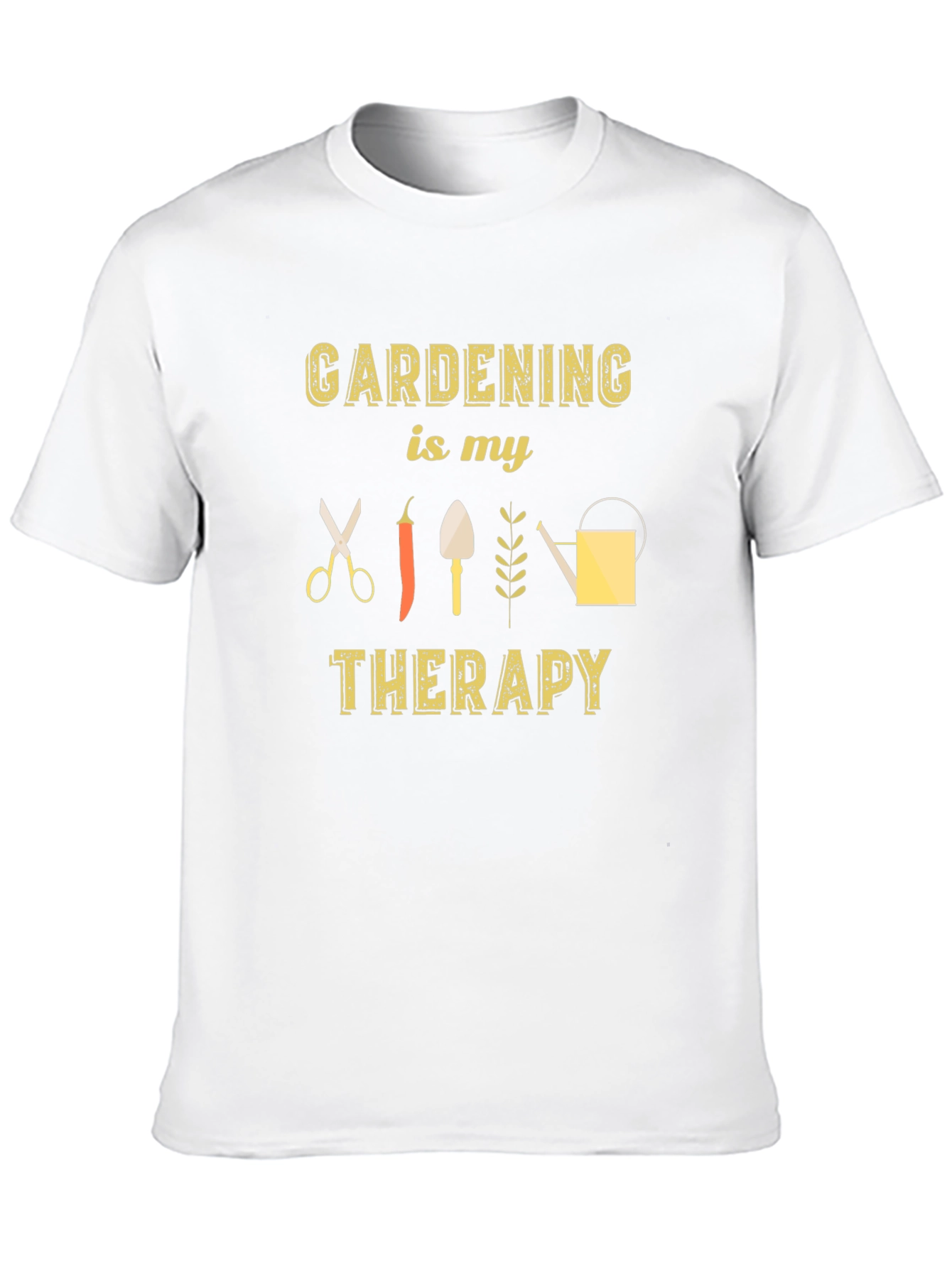 Black Gardening is My Therapy Black T-Shirt view 10