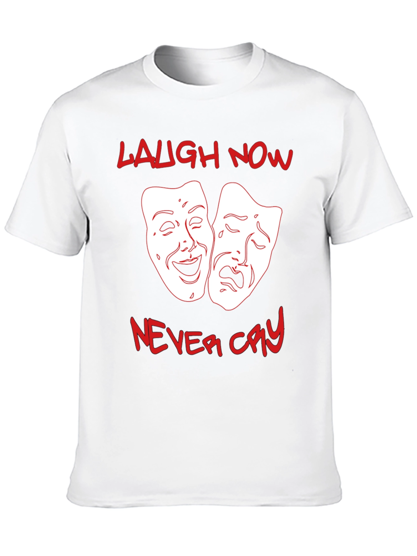 Black Laugh Now, Never Cry Graphic T-Shirt view 10