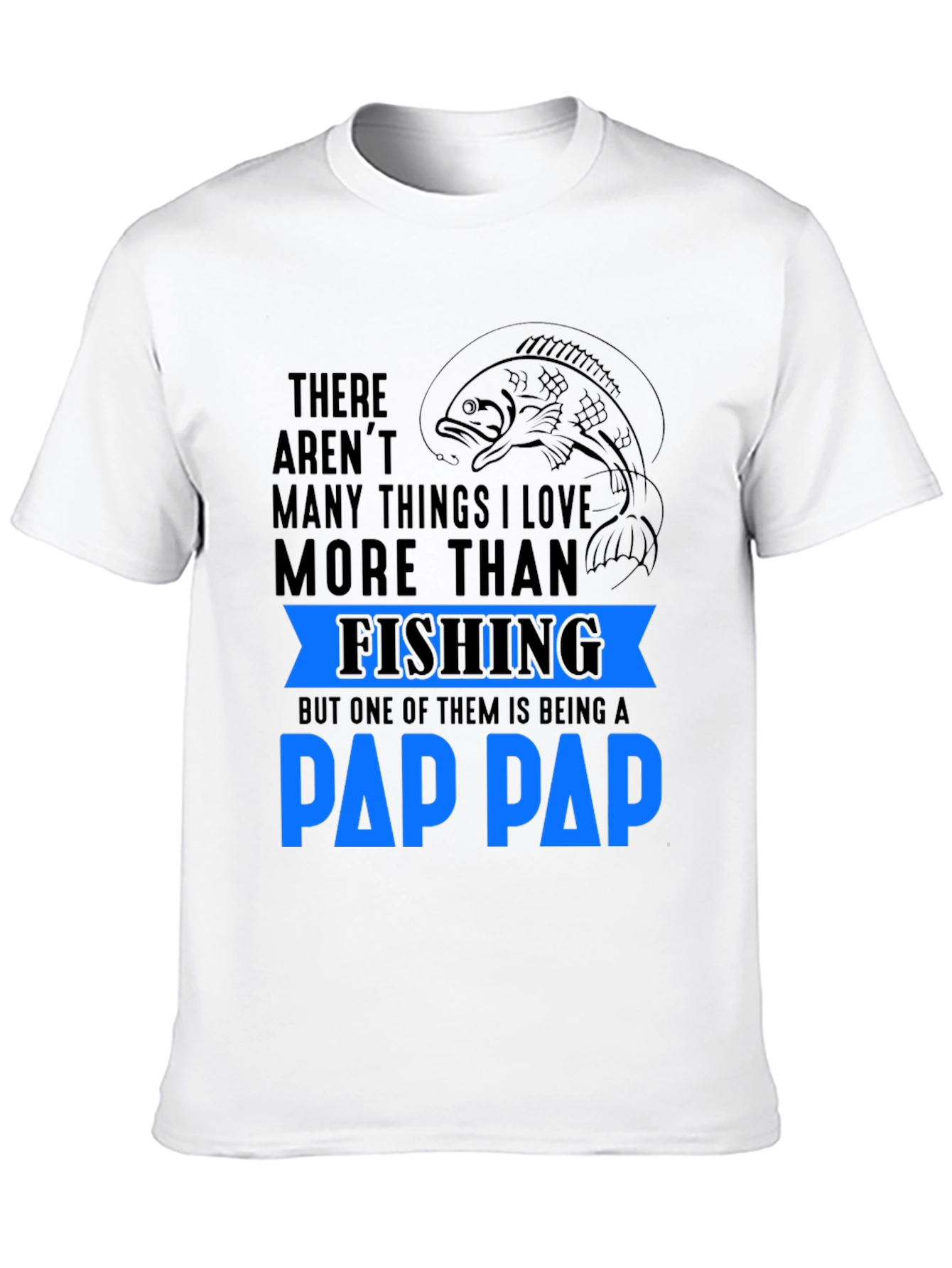Black Fishing Pap Pap T-Shirt view 10