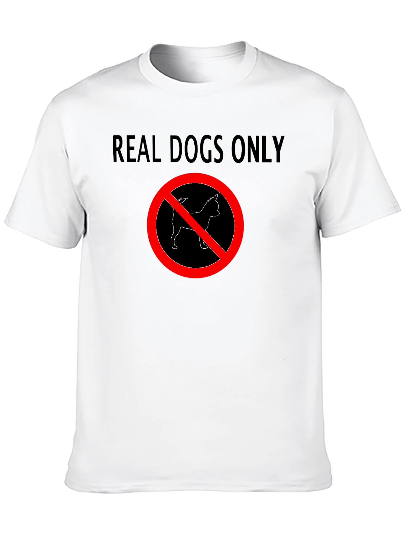Black Real Dogs Only Graphic Tee view 10