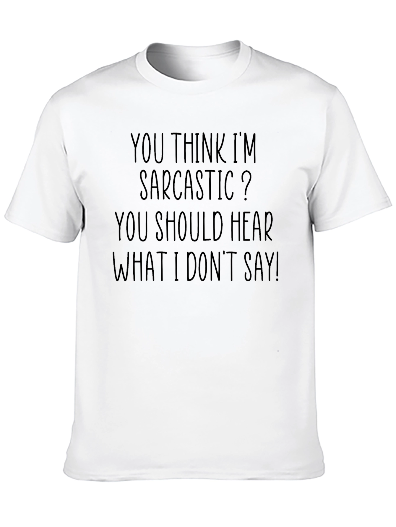 Black Sarcastic Humor T-Shirt - Mens Black Graphic Tee view 10