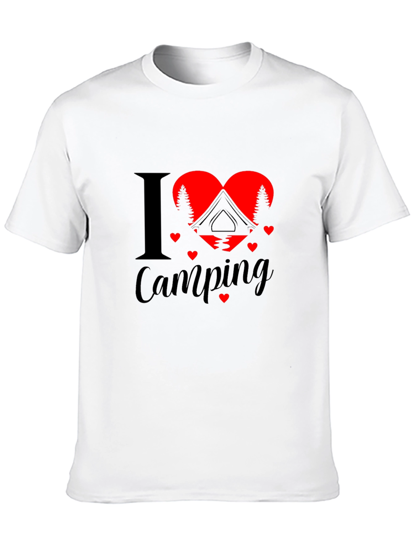 Black I Heart Camping Graphic T-Shirt view 10
