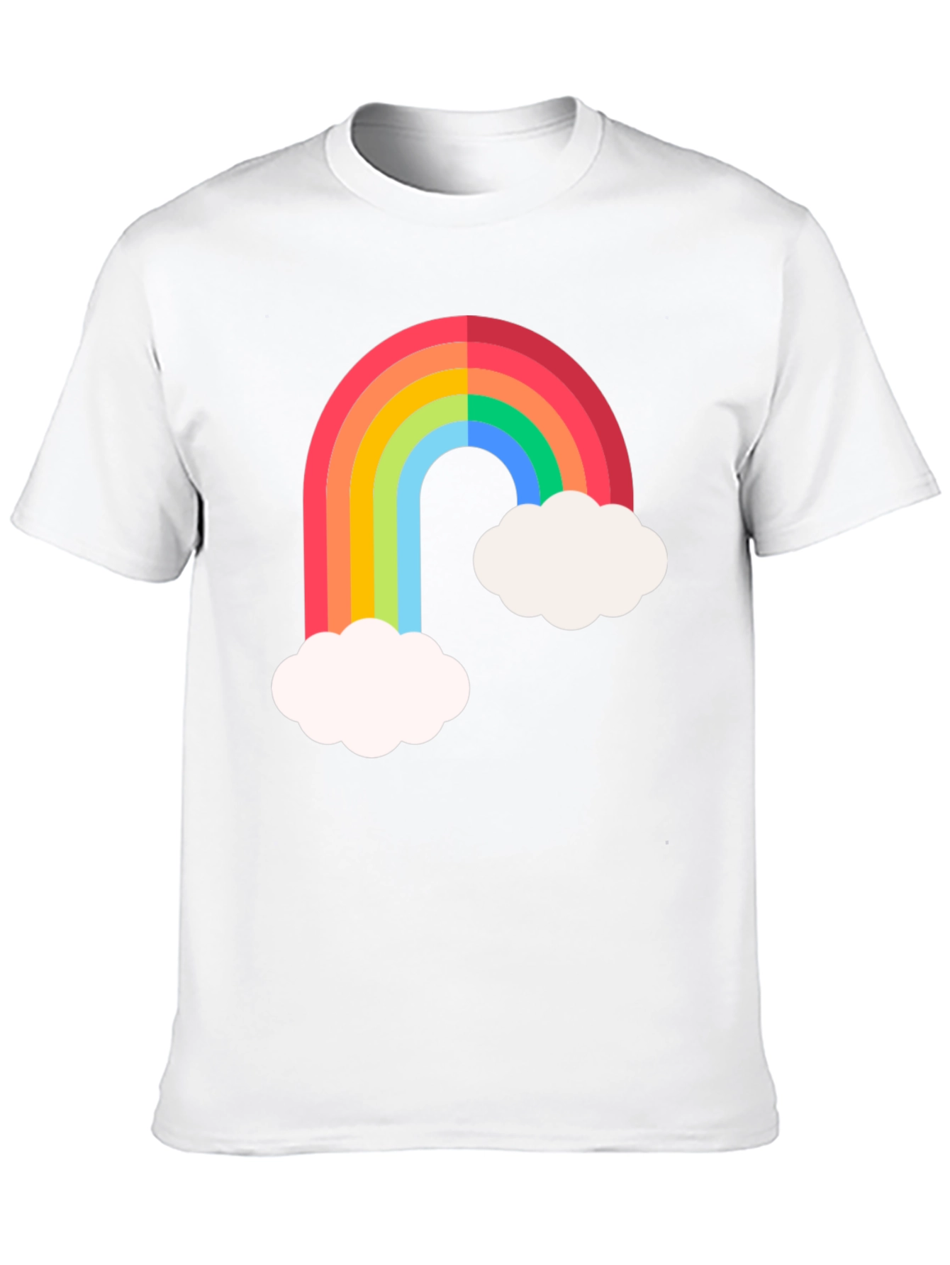 Black Rainbow & Cloud Graphic Tee view 10