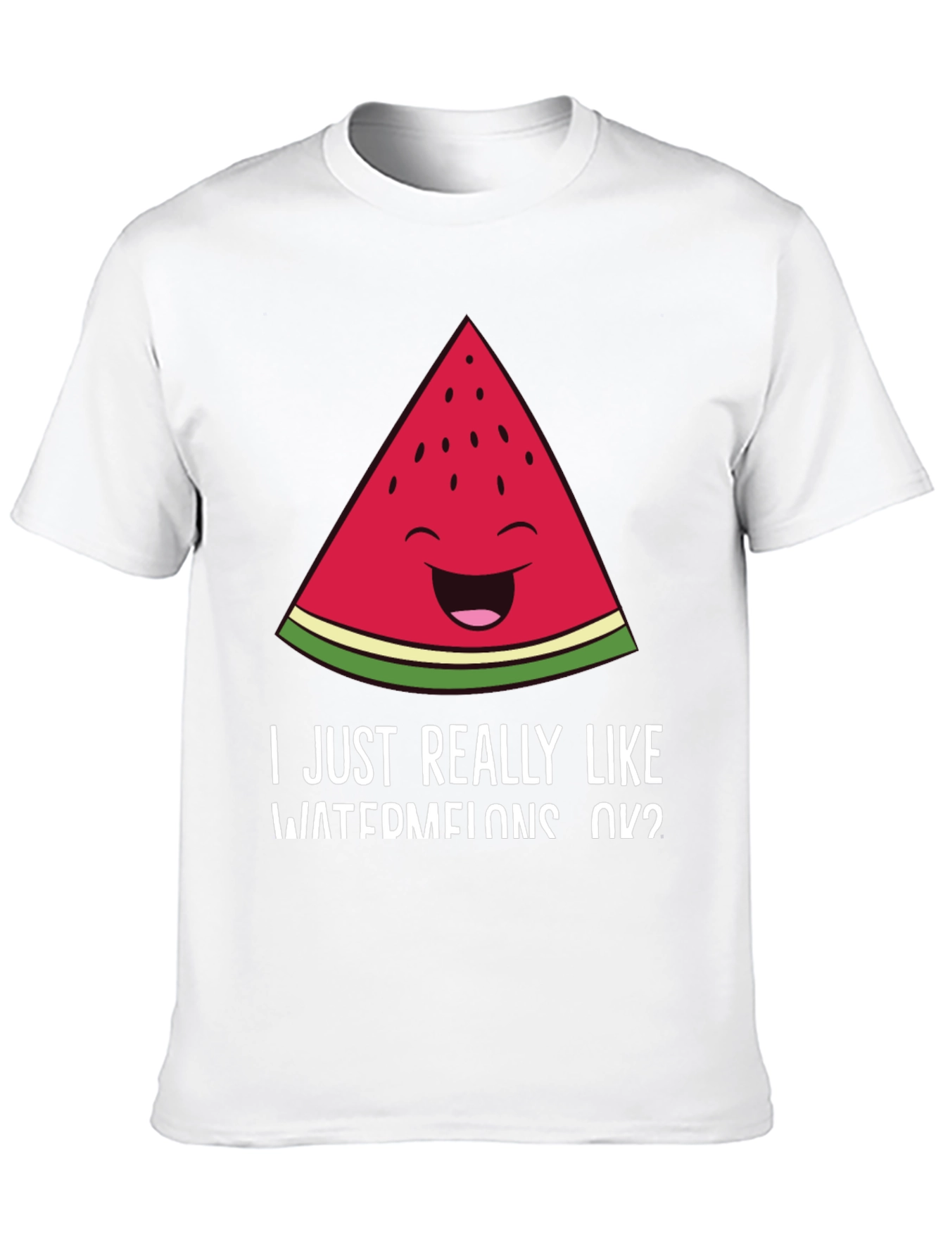 Black Funny Watermelon T-Shirt - I Like Watermelons OK? view 10