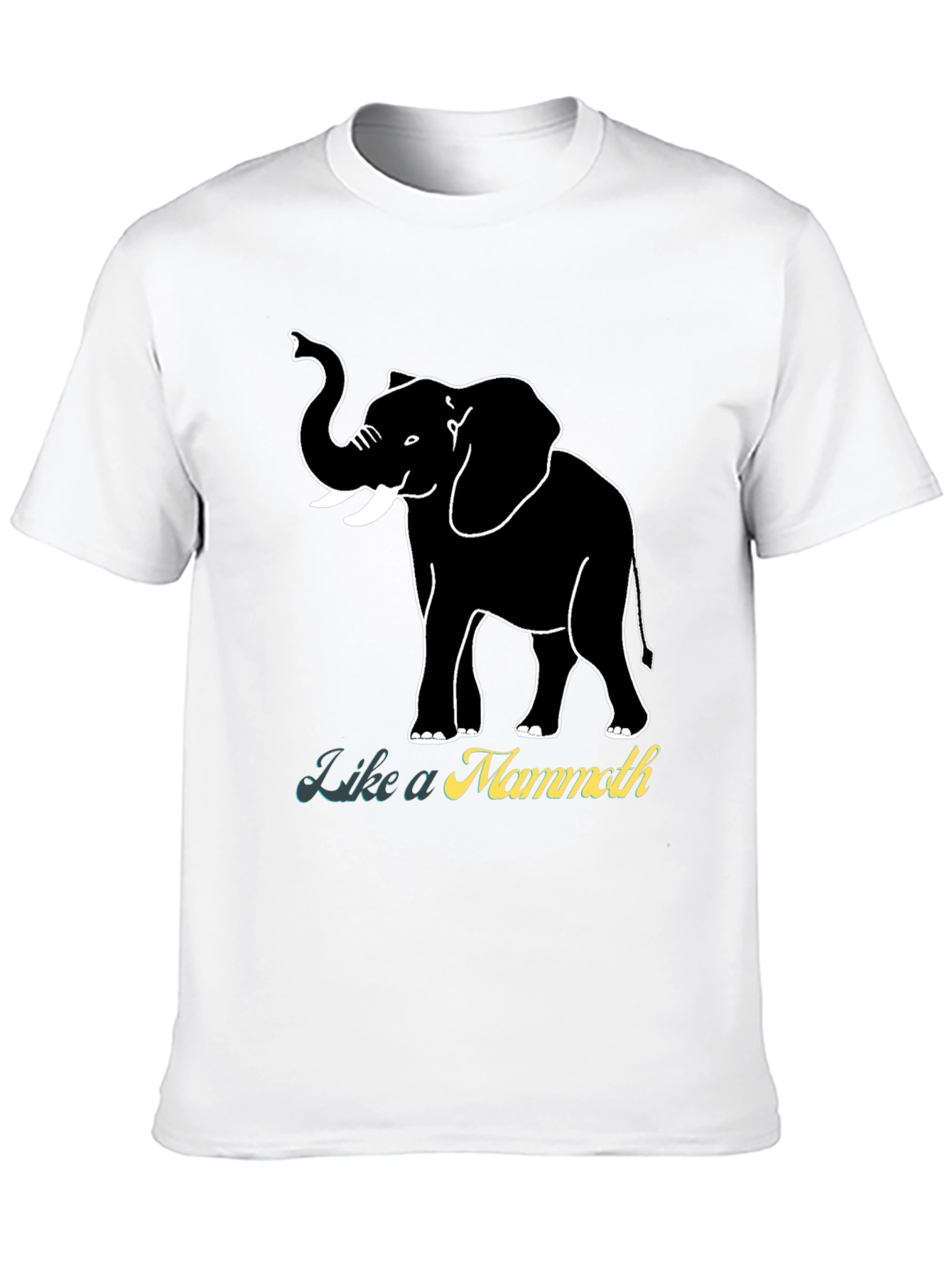 Black Like a Mammoth T-Shirt - Black view 10