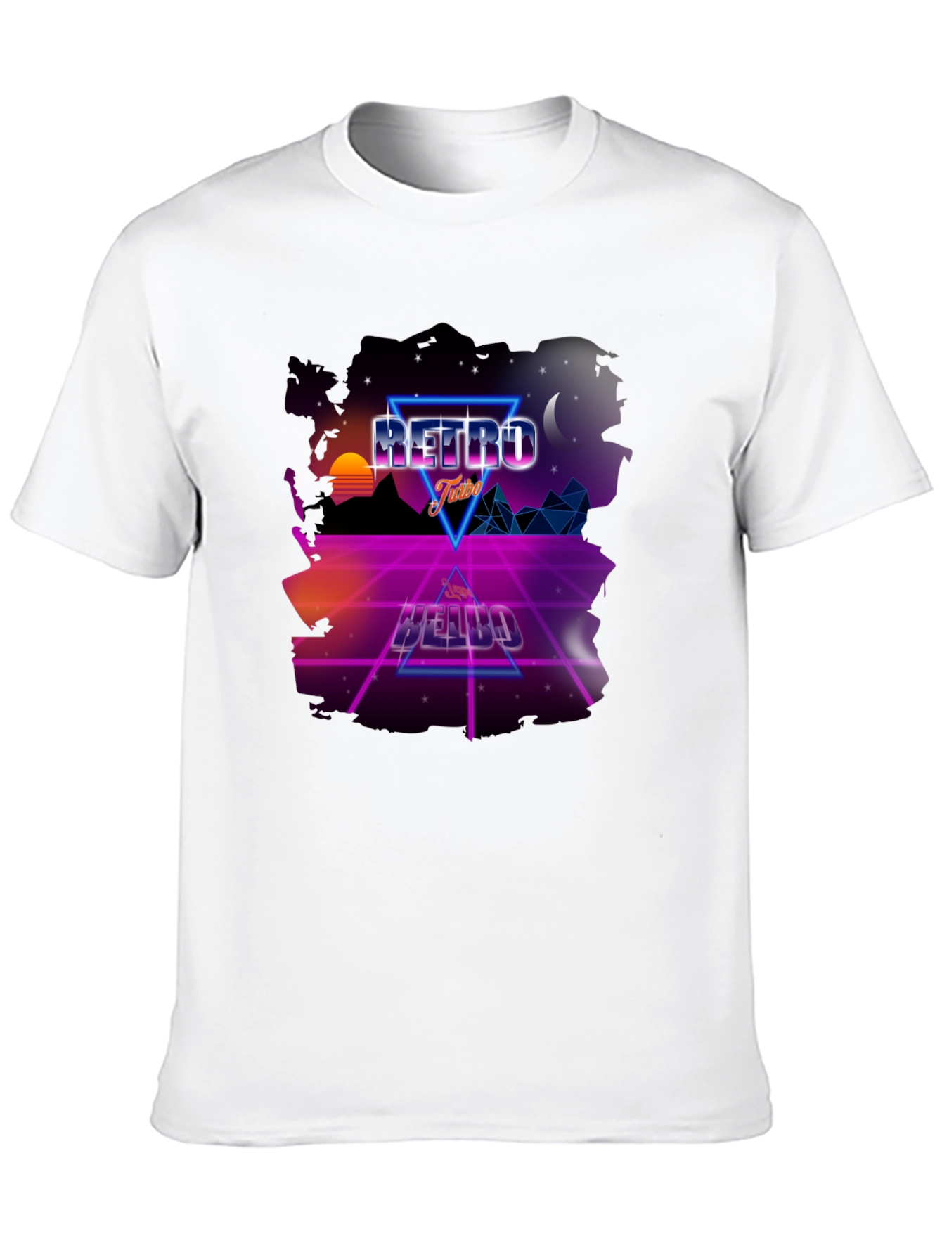 Black Retro Vibes Graphic Tee - 80s Style Design view 10