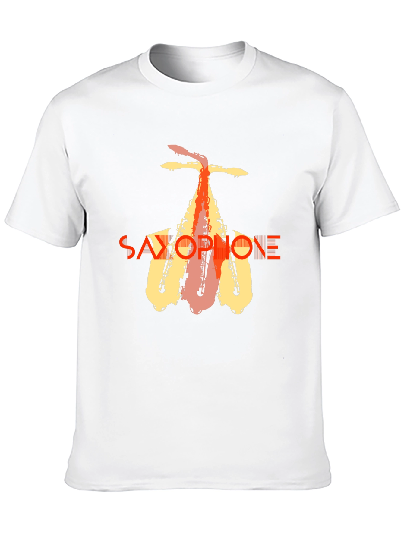 Black Saxophone Graphic Tee - Stylish Music Lover T-Shirt view 10