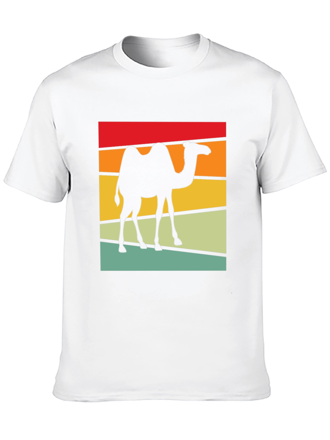 Black Retro Camel T-Shirt: Black Cotton Blend, Graphic Tee view 10