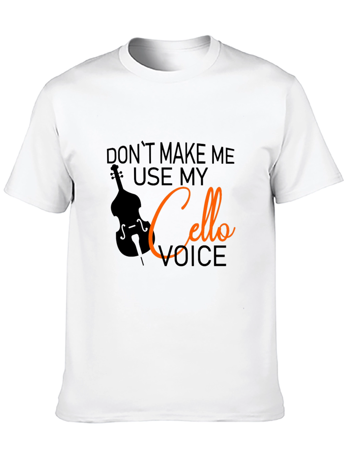 Black Cello Voice T-Shirt - Funny Musician Tee view 10