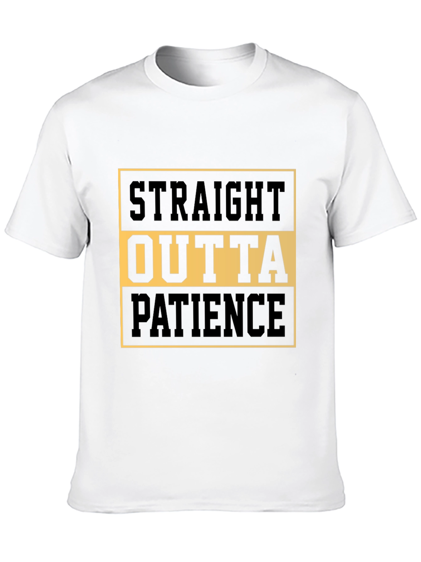 Black Straight Outta Patience Graphic Tee view 10