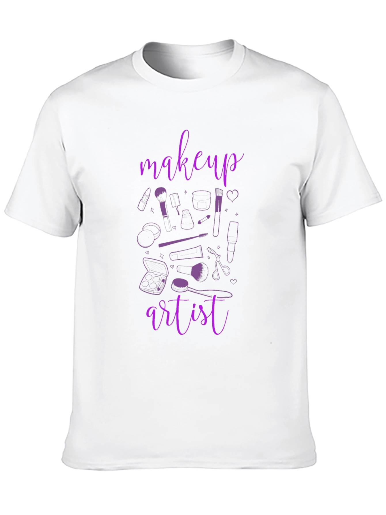 Black Makeup Artist T-Shirt - Black Graphic Tee view 10