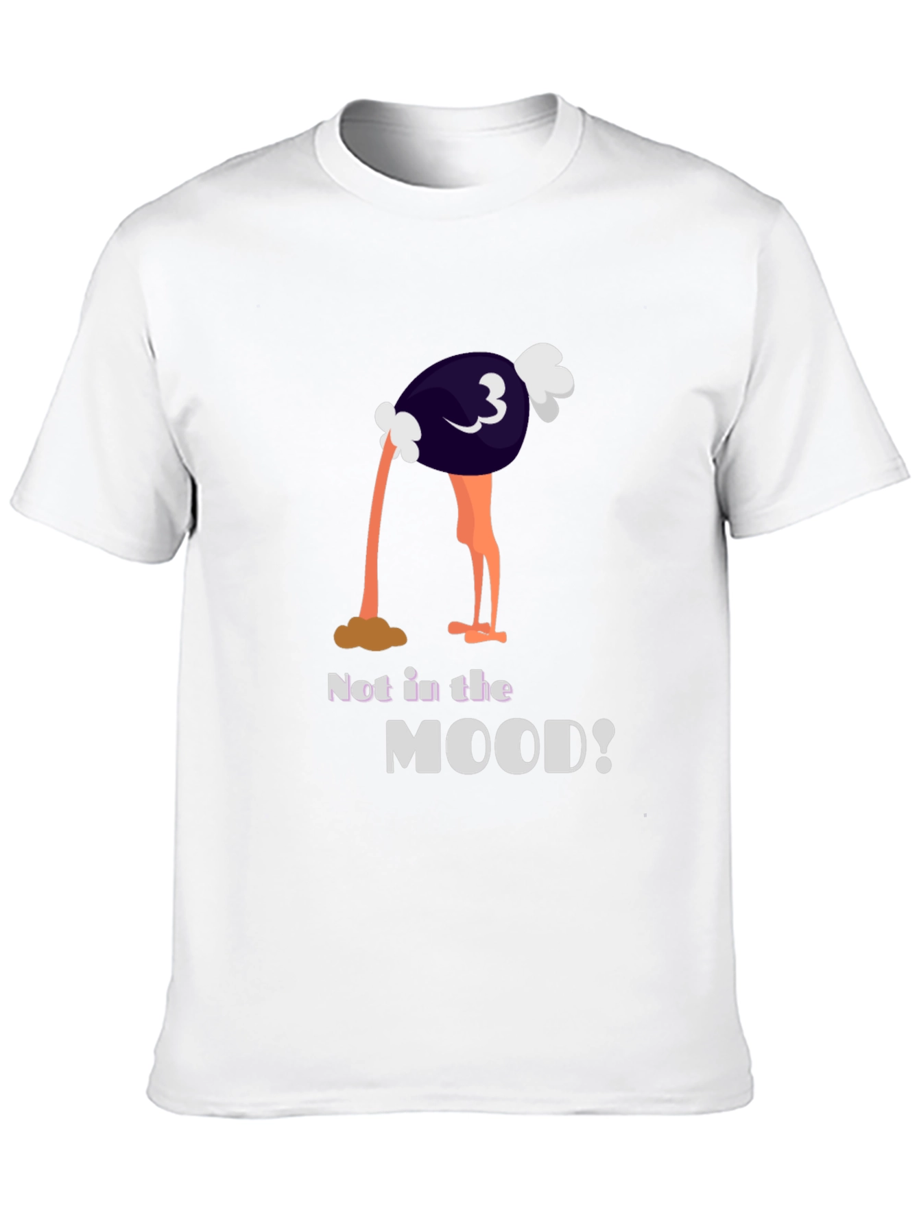 Black Not in the Mood Ostrich Graphic Tee view 10