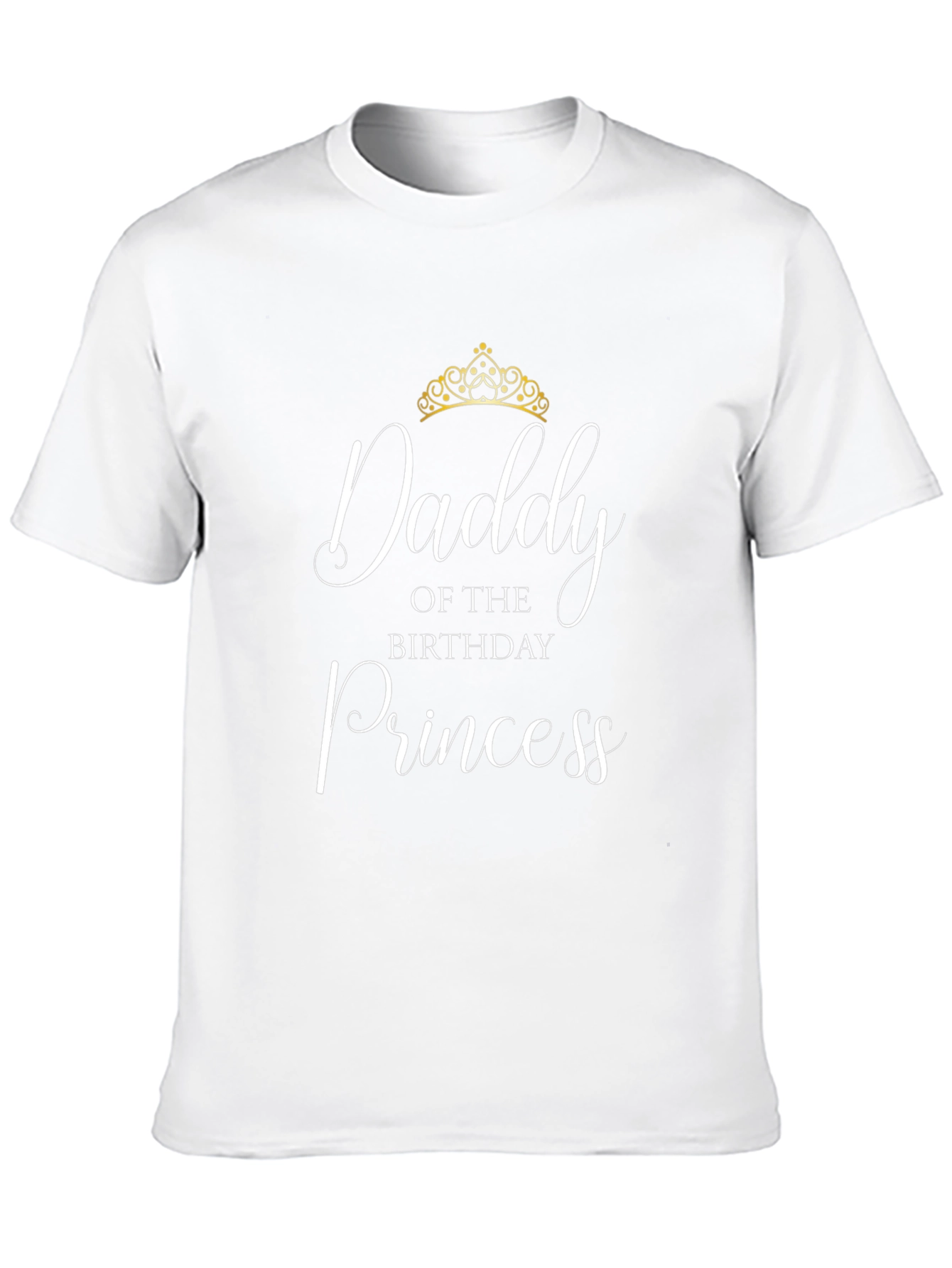 Black Daddy of the Birthday Princess T-Shirt view 10