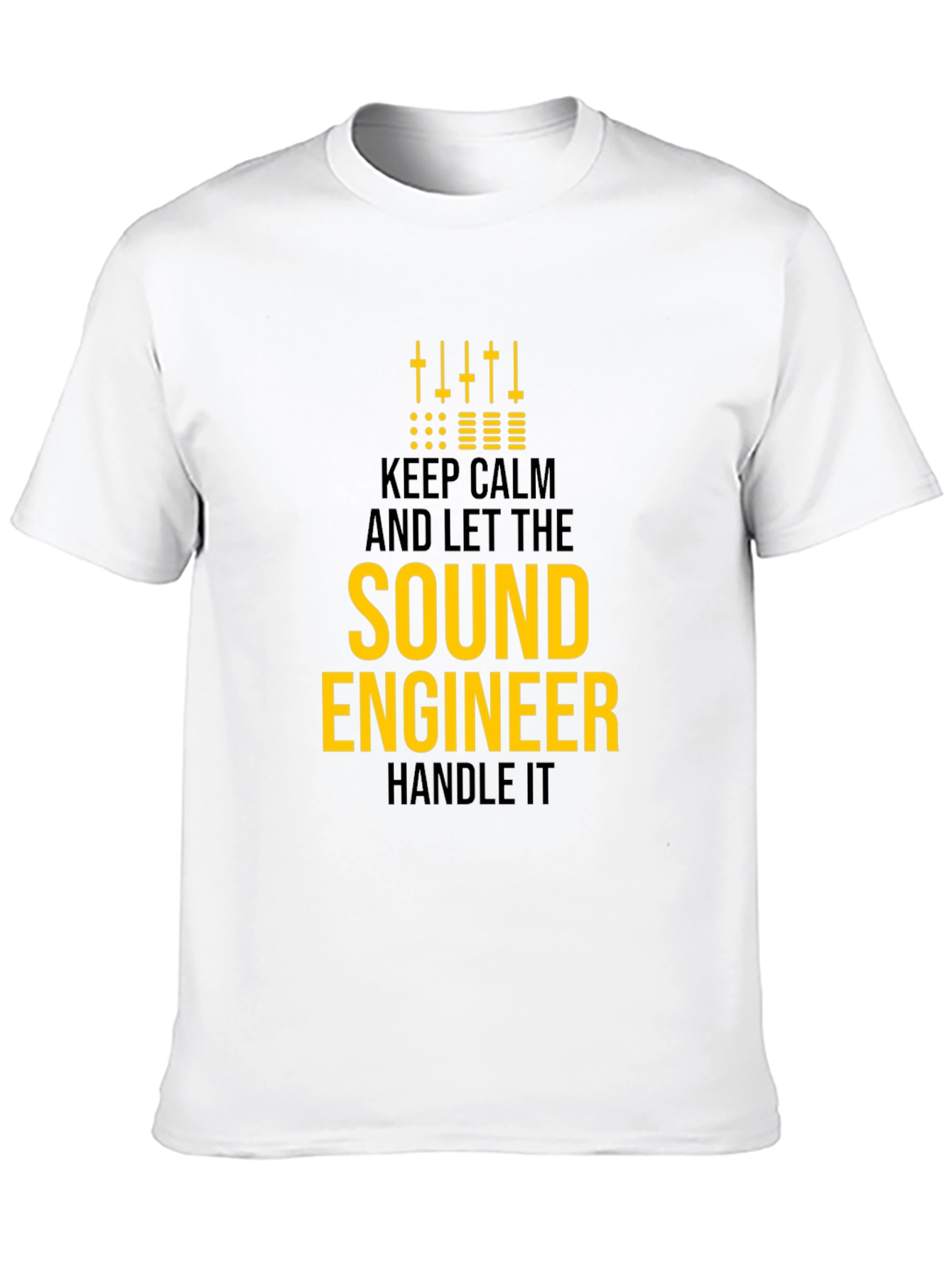 Black Sound Engineer T-Shirt - Keep Calm and Handle It! view 10