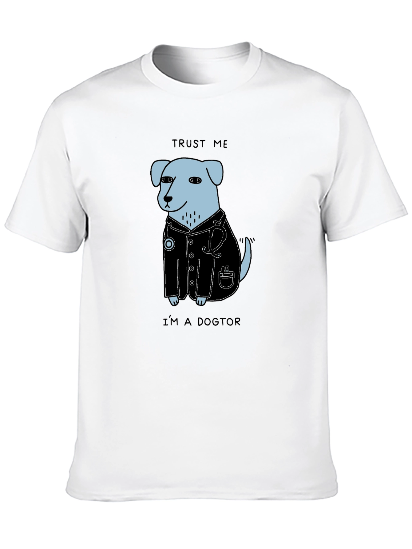 Black Trust Me I'm a Dogtor T-Shirt view 10