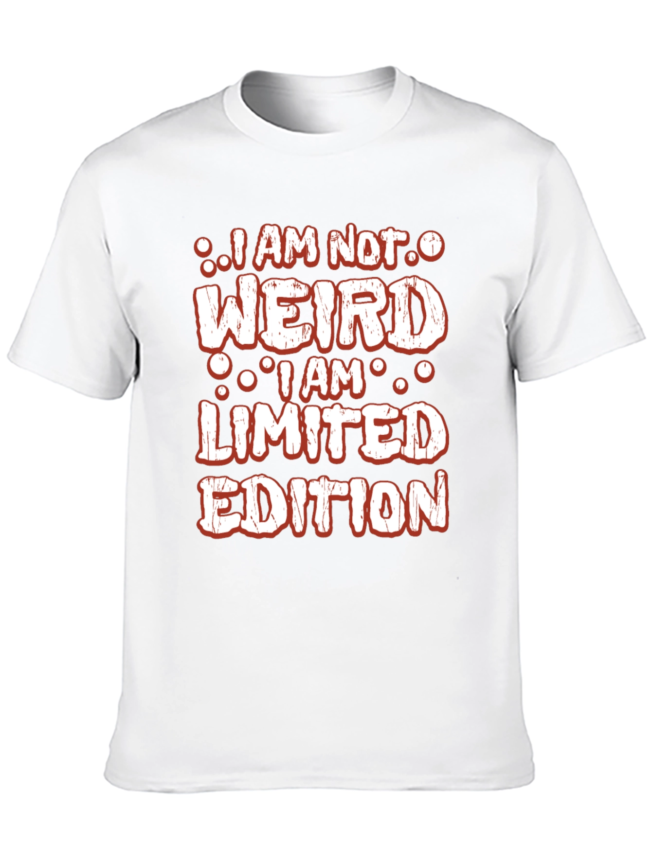 Black I am not weird T-shirt view 10