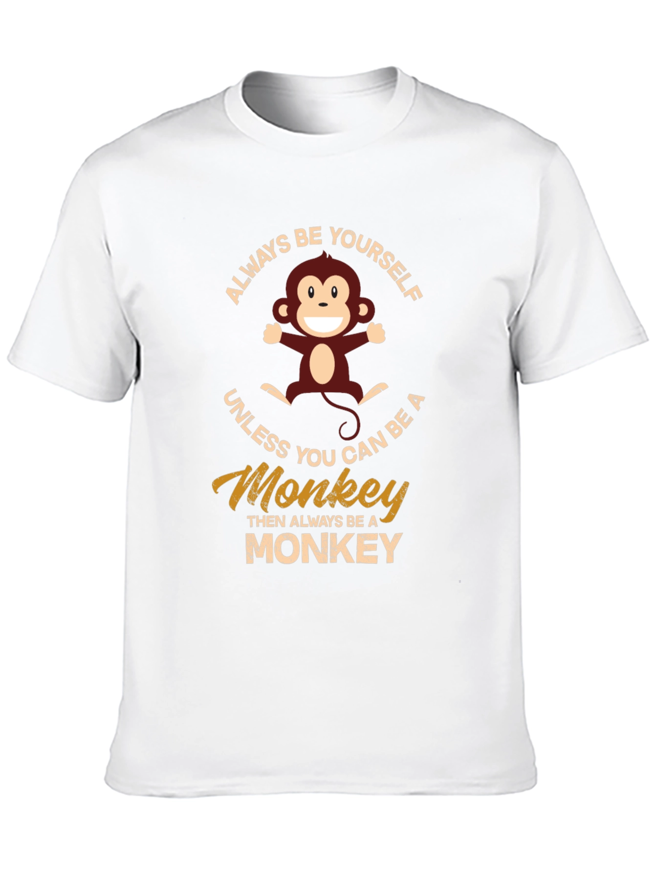 Black Always Be Yourself Monkey Graphic T-Shirt view 10
