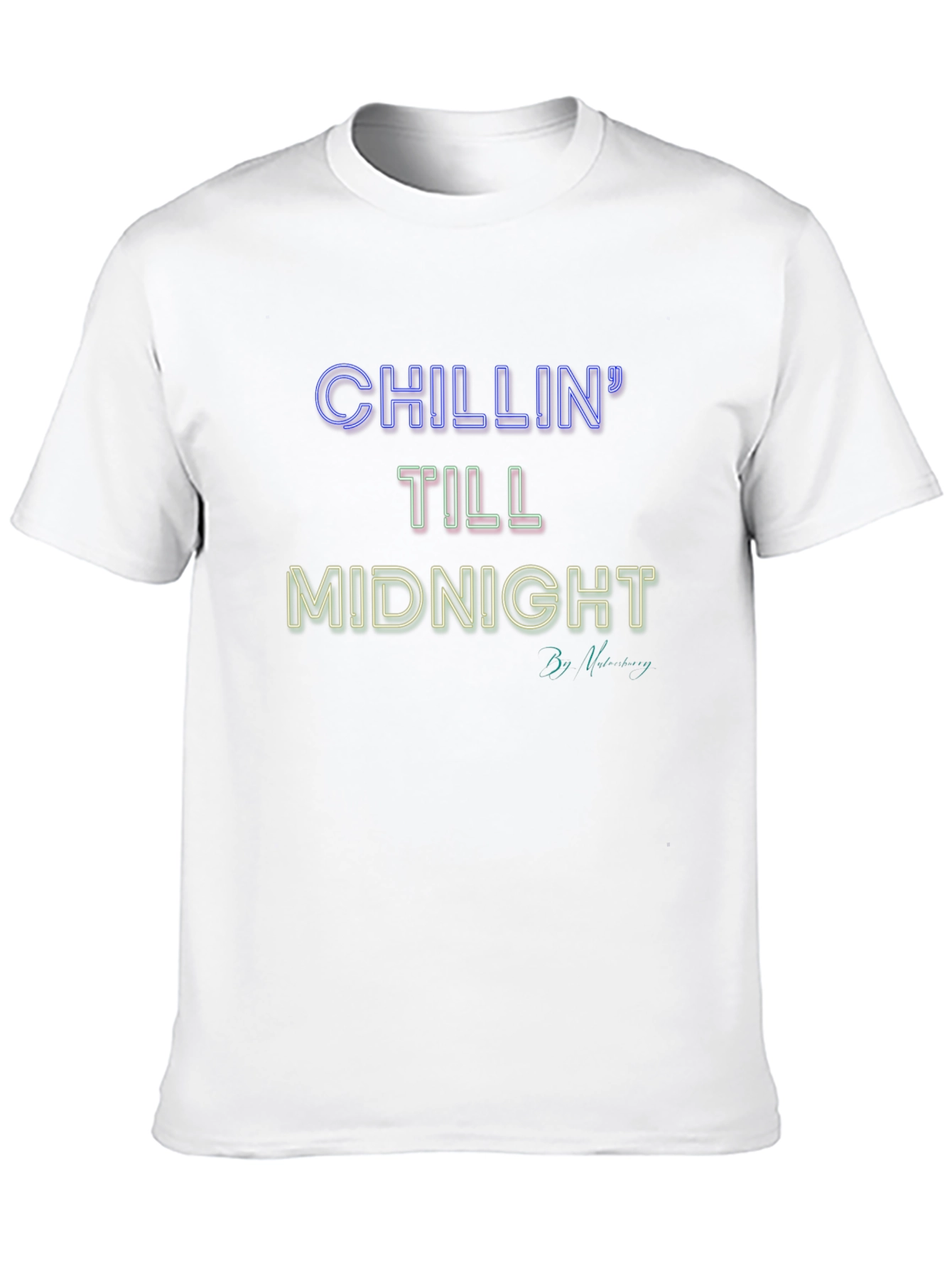 Black Chillin' Till Midnight Graphic T-Shirt view 10