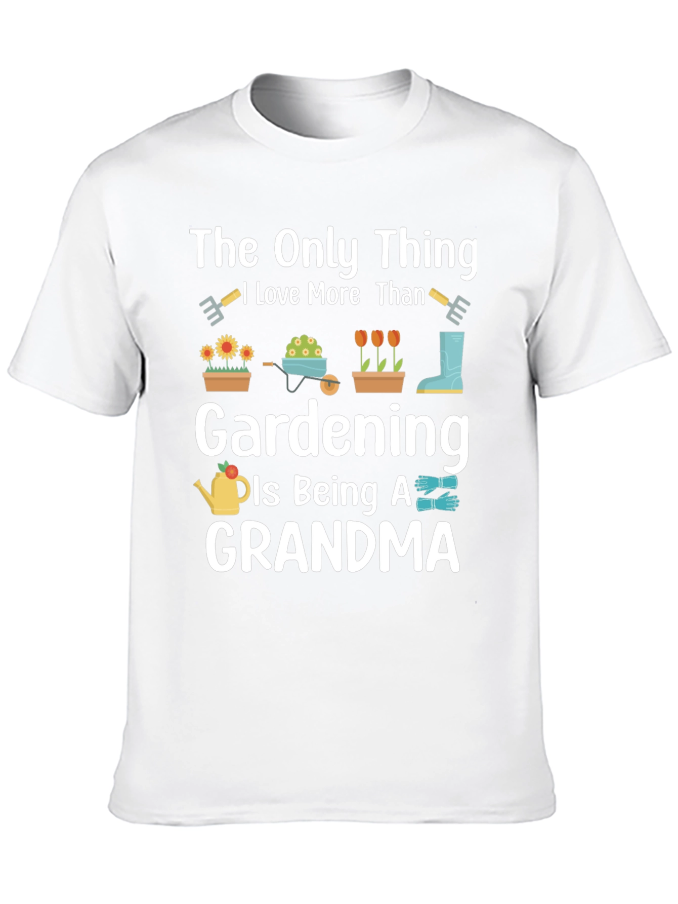 Black Gardening Grandma T-Shirt view 10