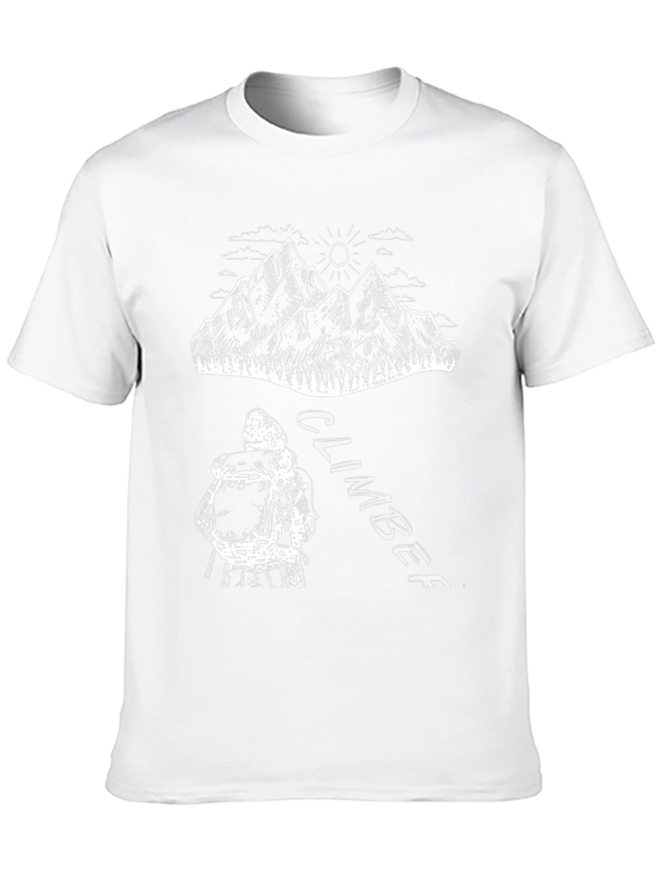 Black Climber Graphic T-Shirt - Mountain Adventure Tee view 10